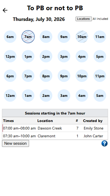 Sessions